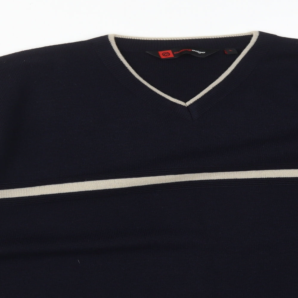 Cutting Edge Mens Blue   Pullover Sweatshirt Size L