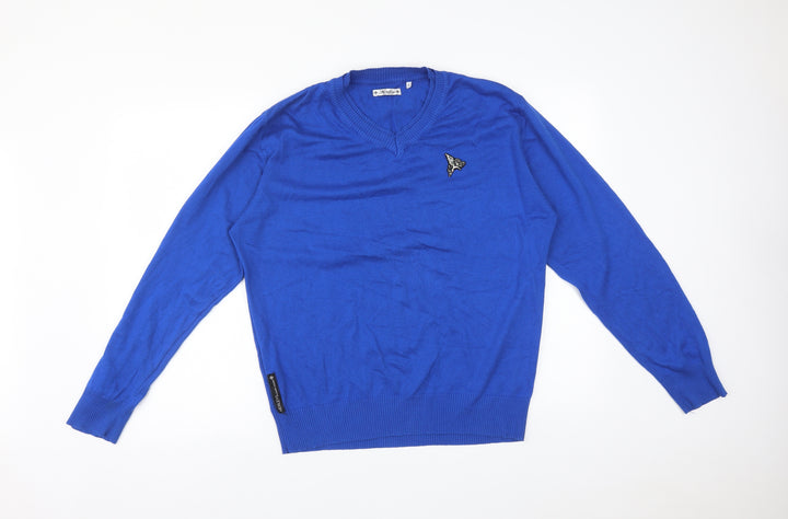 Henleys Mens Blue   Pullover Sweatshirt Size S