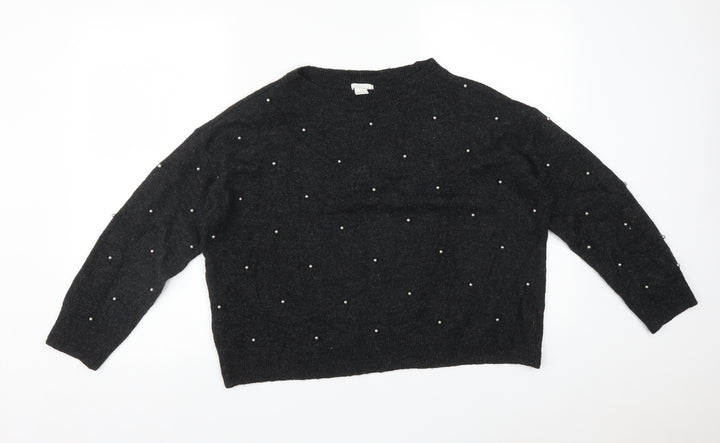 H&M Womens Grey Pullover Sweatshirt Size L
