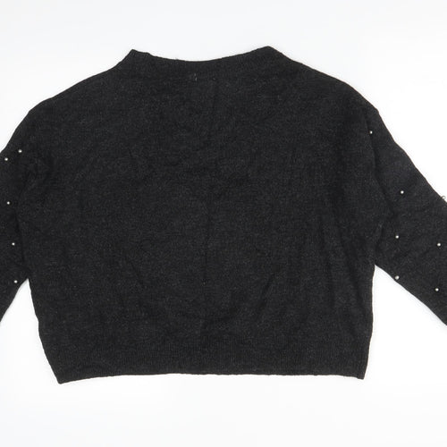 H&M Womens Grey   Pullover Sweatshirt Size L