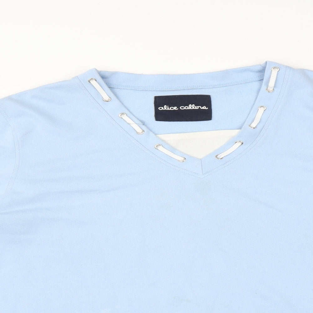 ALICE COLLINS Womens Blue   Pullover Sweatshirt Size 20