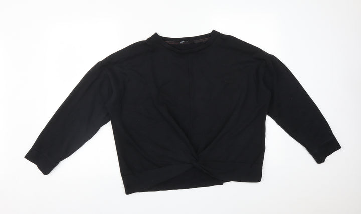 George Womens Black Pullover Sweatshirt Size M