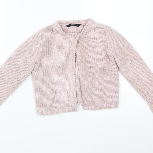 George Girls Pink   Cardigan Jumper Size 6-7 Years