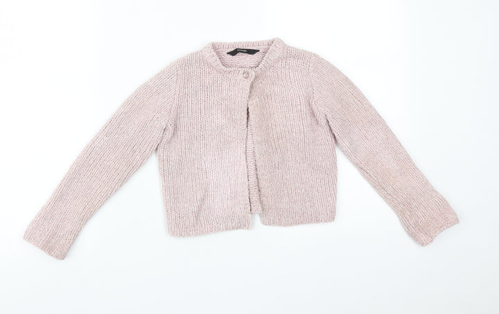 George Girls Pink   Cardigan Jumper Size 6-7 Years