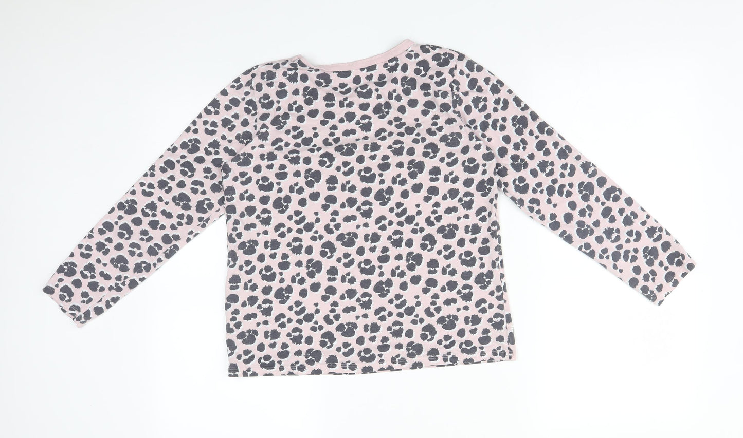 George Girls Multicoloured Animal Print  Basic T-Shirt Size 12-13 Years