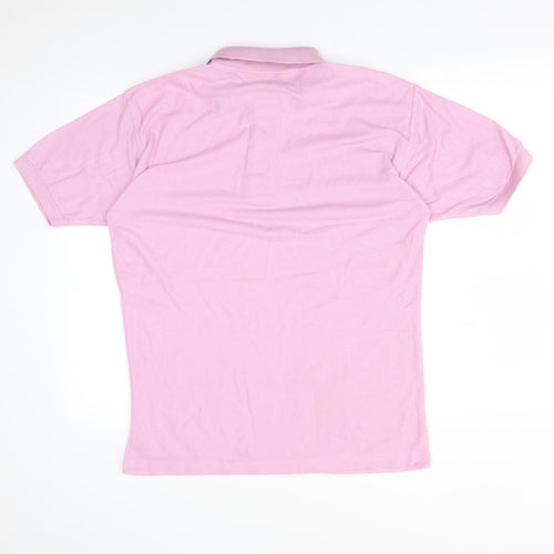 TIMBER JACK Womens Pink   Basic Polo Size L