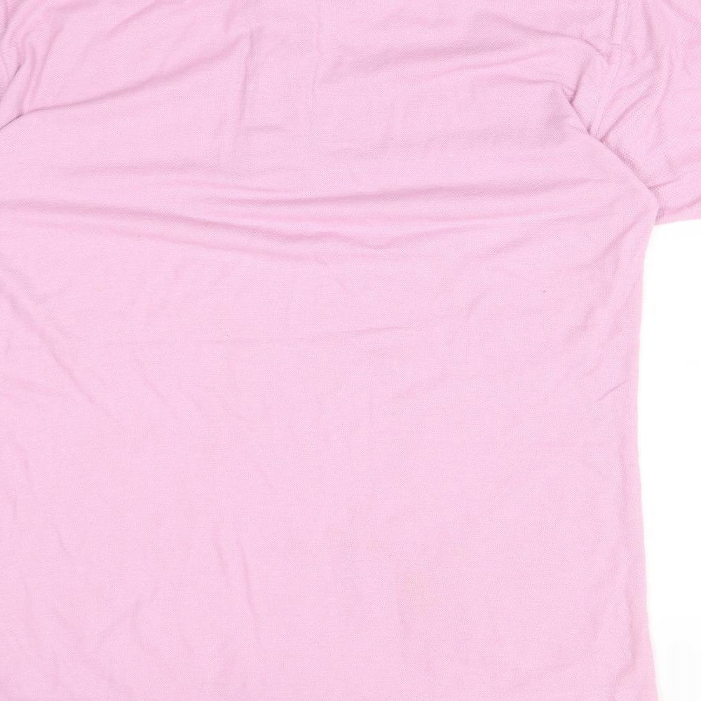 TIMBER JACK Womens Pink   Basic Polo Size L