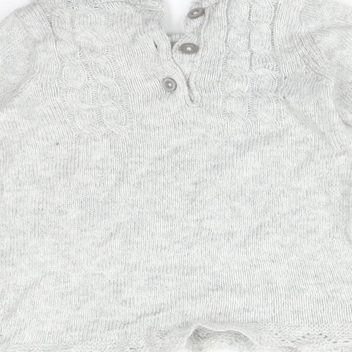 F&F Girls Grey   Basic T-Shirt Size 3-6 Months