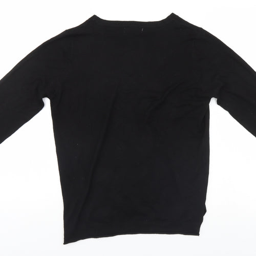 Lefties Mens Black   Cardigan Jumper Size L