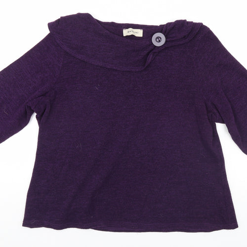 BASSINI Womens Blue   Pullover Jumper Size 18