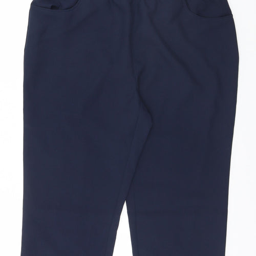 Preworn Womens Blue   Trousers  Size 18 L26 in - Butterfly