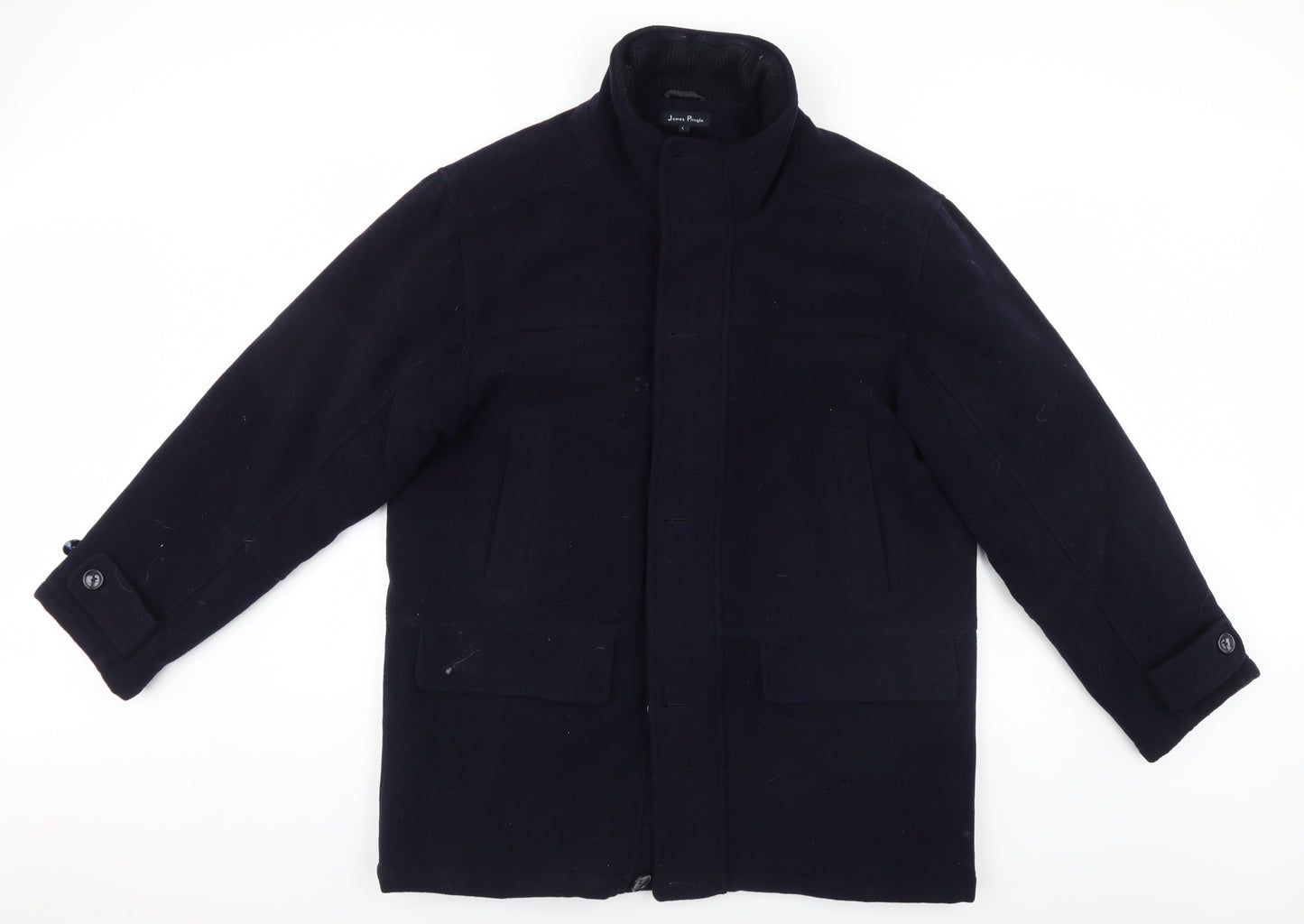 EWM Womens Blue   Overcoat Coat Size L