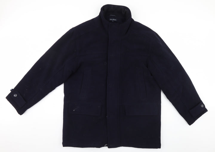 EWM Womens Blue   Overcoat Coat Size L