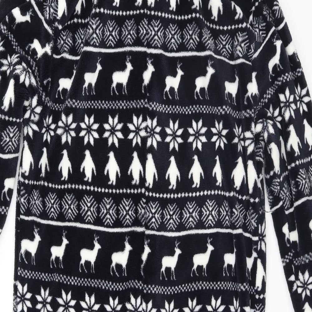 NEXT Girls Black Fair Isle   Bodysuit Size 12 Years
