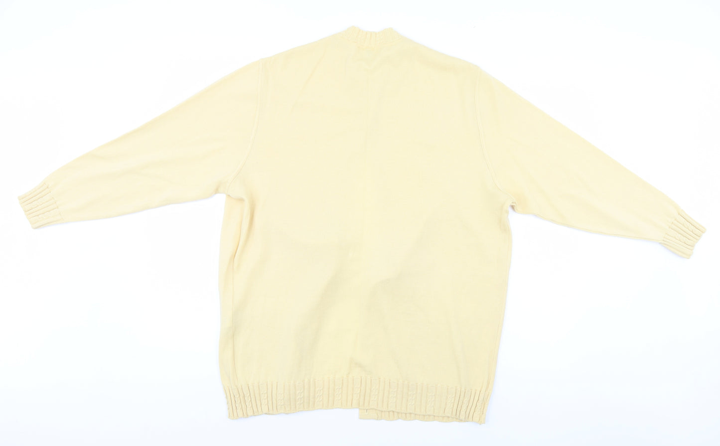 Di Strich Womens Yellow   Cardigan Jumper Size 18