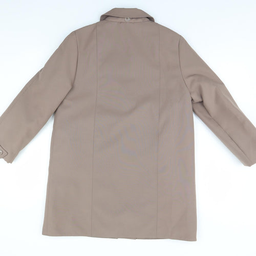 Lawrayne Womens Beige   Overcoat Coat Size 12