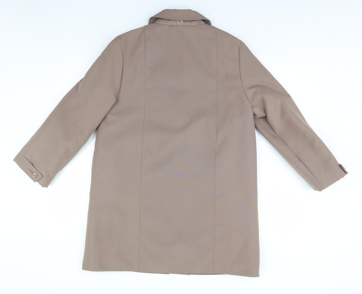 Lawrayne Womens Beige   Overcoat Coat Size 12