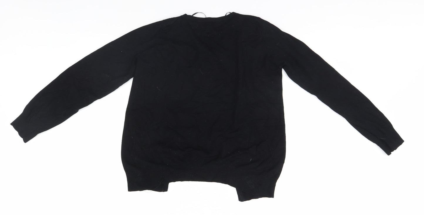 Dorothy Perkins Womens Black   Cardigan Jumper Size 12