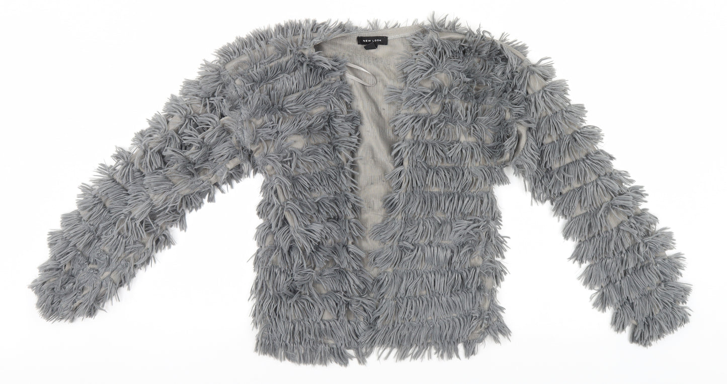 New Look Womens Grey   Cardigan Jumper Size S