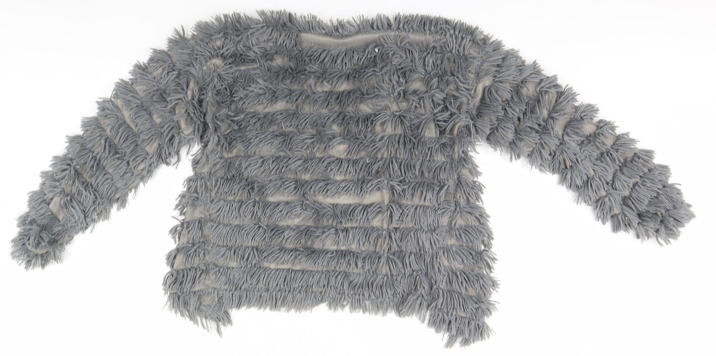 New Look Womens Grey   Cardigan Jumper Size S