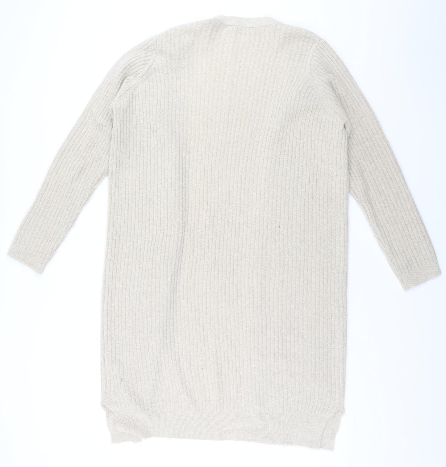 George Womens Beige Striped  Cardigan Jumper Size 14