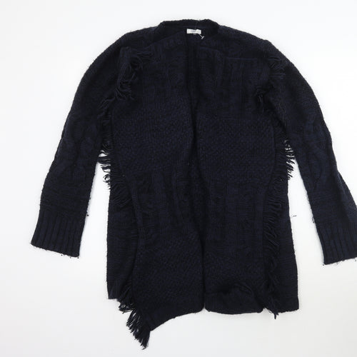 Cotton Traders Womens Blue  Knit Cardigan Jumper Size 8  - Waterfall