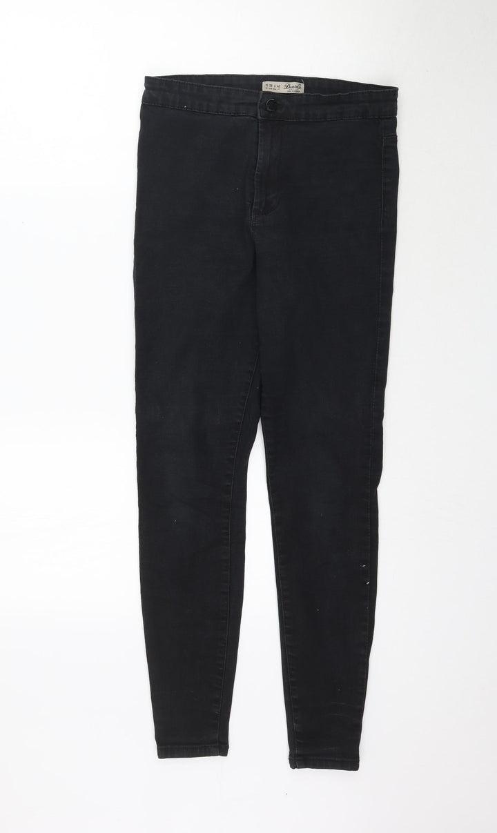 Denim Co. Womens Black Denim Skinny Jeans Size 10 L28 in