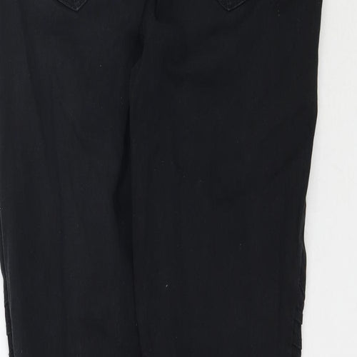 Preworn Womens Black  Denim Skinny Jeans Size 6 L27 in