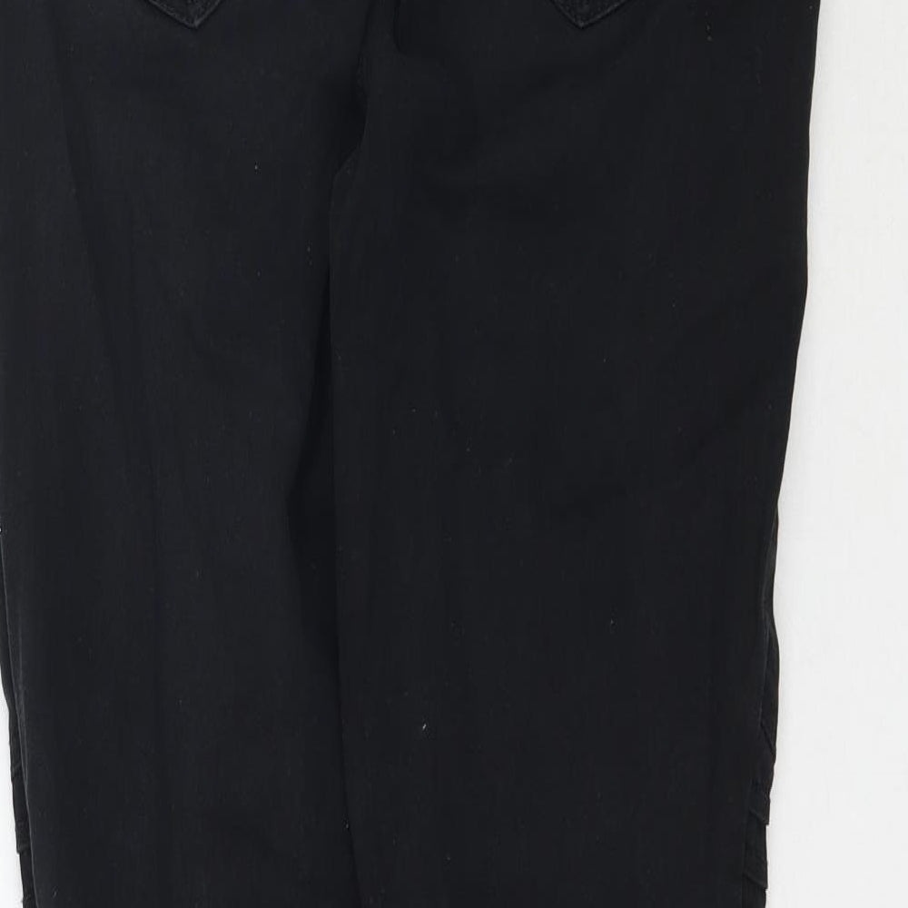 Preworn Womens Black  Denim Skinny Jeans Size 6 L27 in