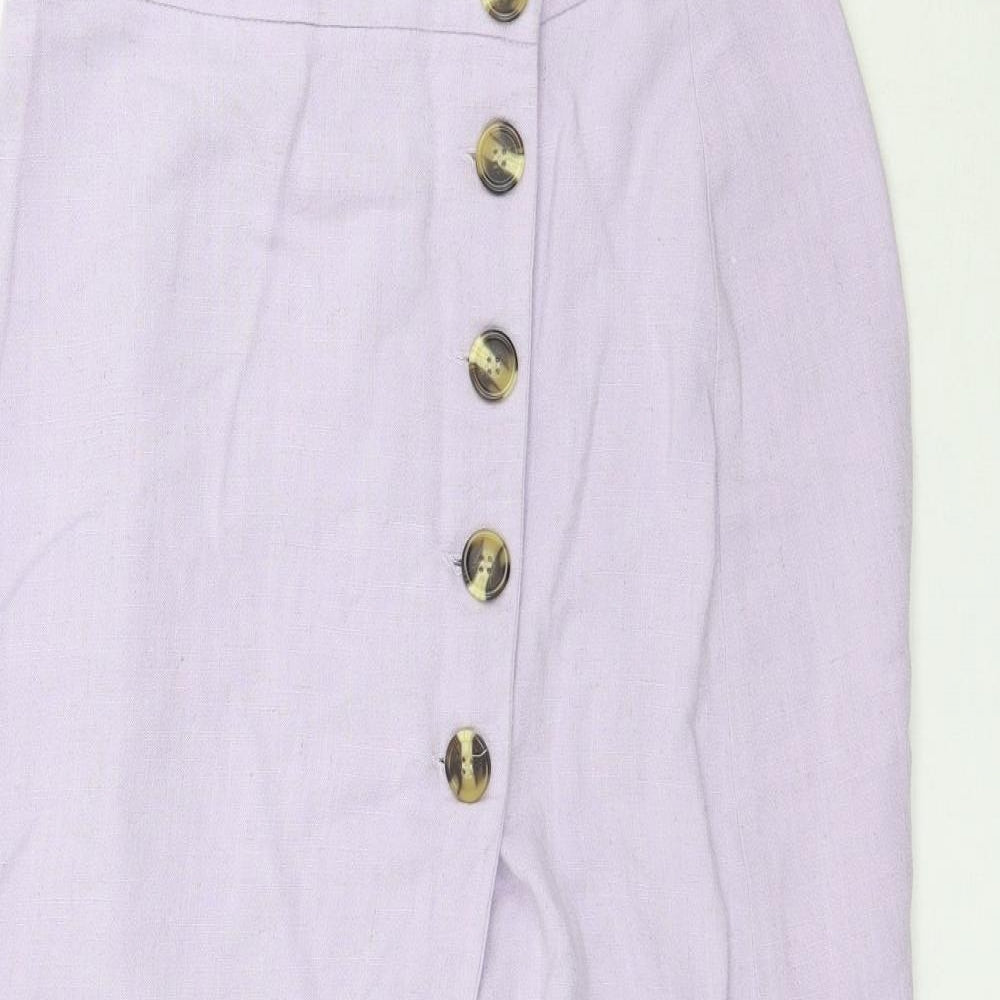 New Look Womens Purple   A-Line Skirt Size 10