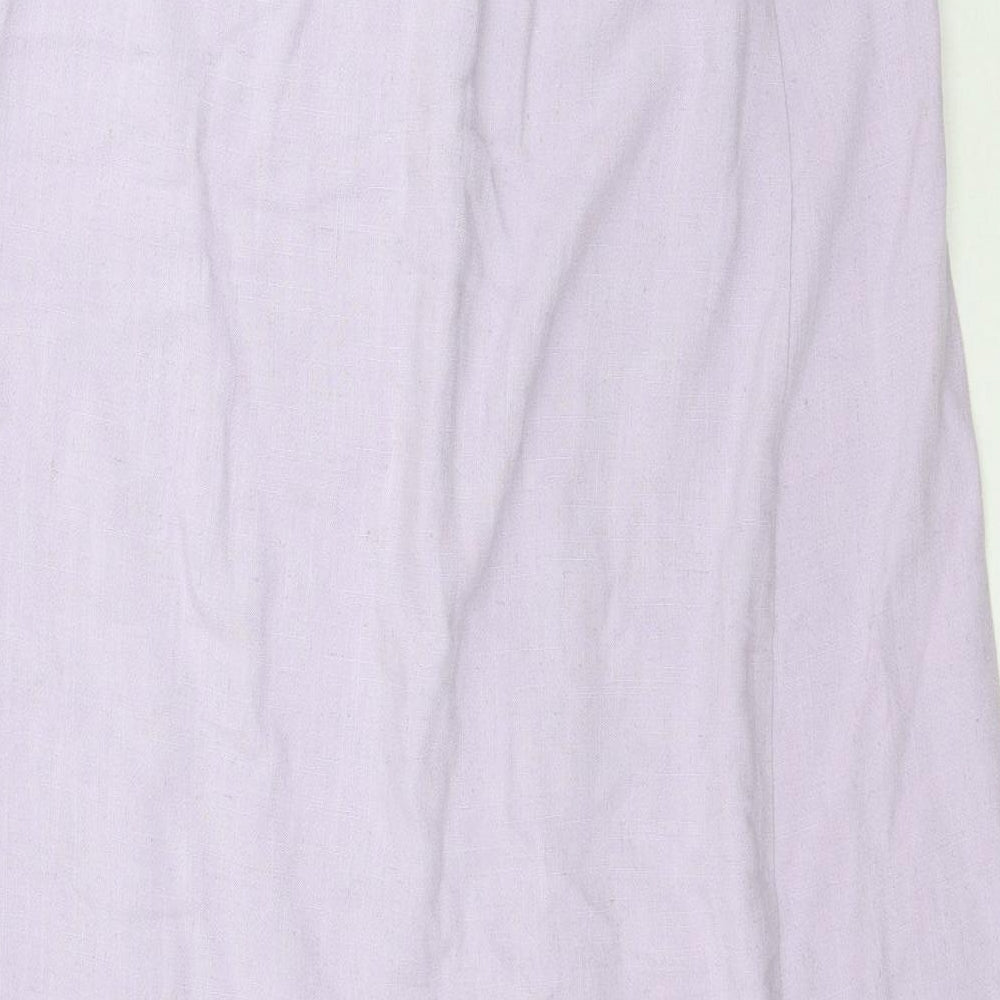 New Look Womens Purple   A-Line Skirt Size 10