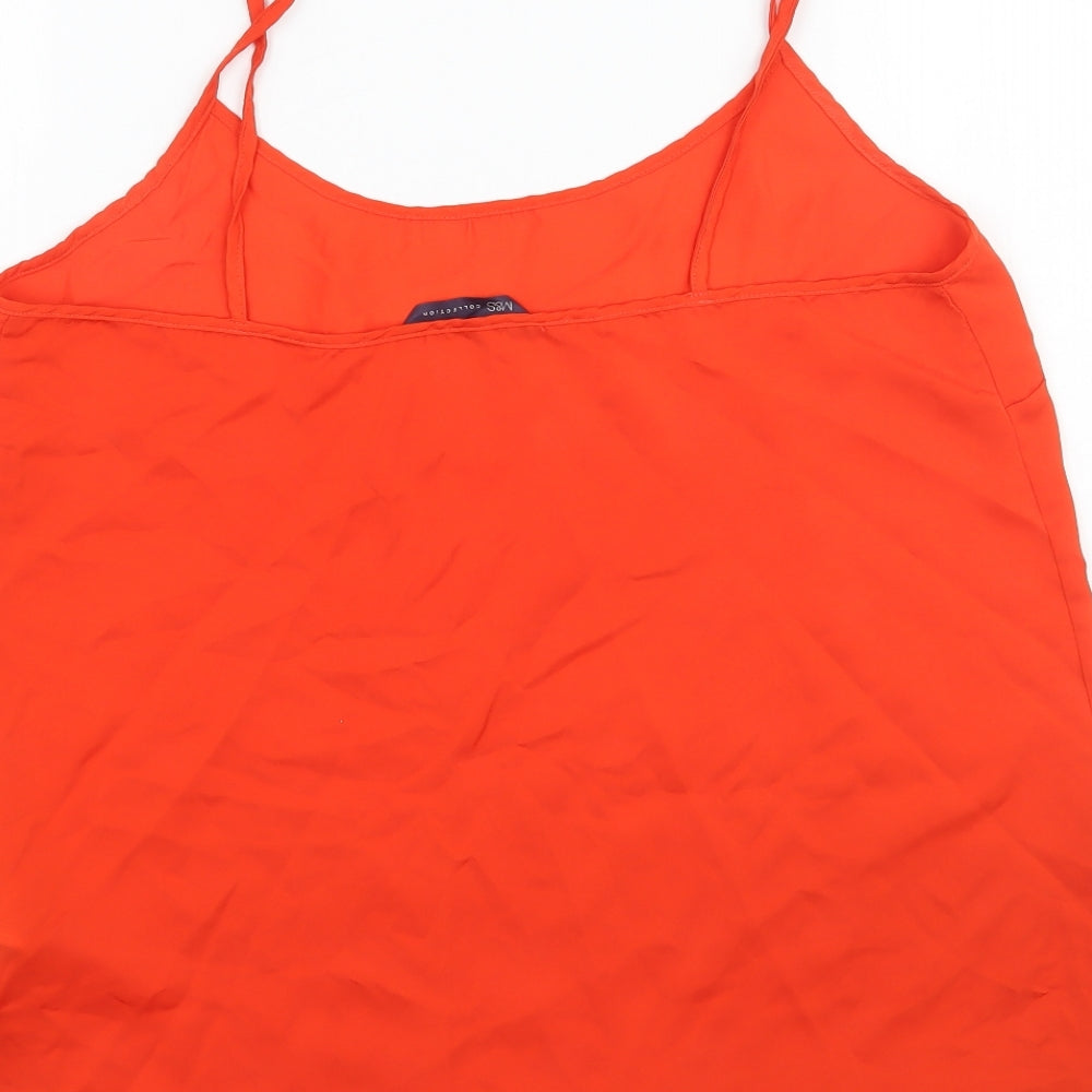 Marks and Spencer Womens Red   Camisole Blouse Size 10
