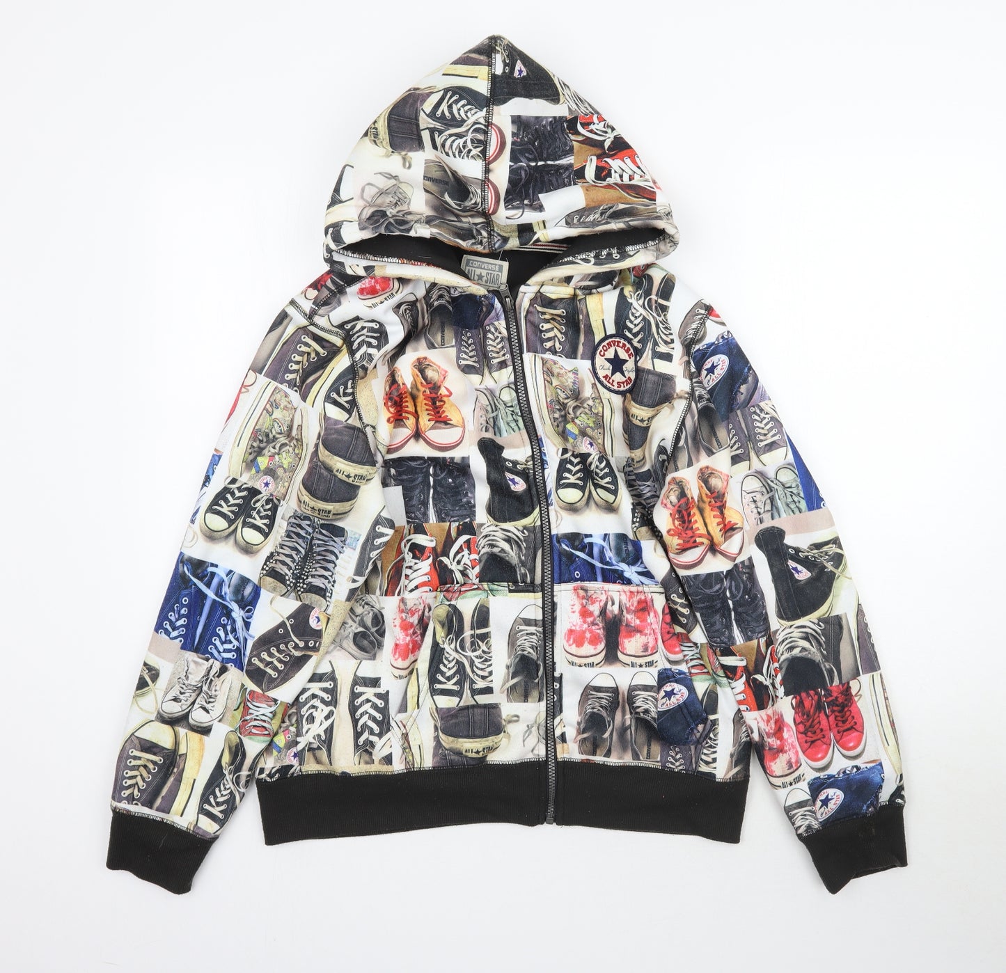 Converse Boys Multicoloured   Full Zip Hoodie Size XL  - All Star Converse