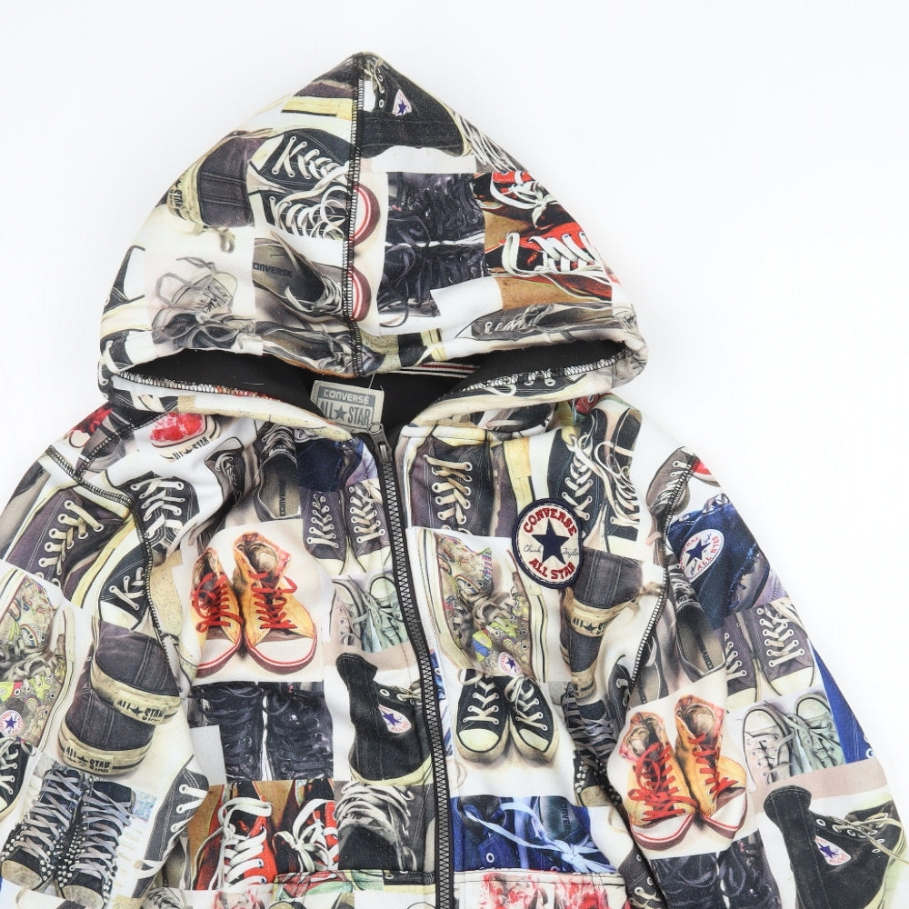 Converse Boys Multicoloured   Full Zip Hoodie Size XL  - All Star Converse