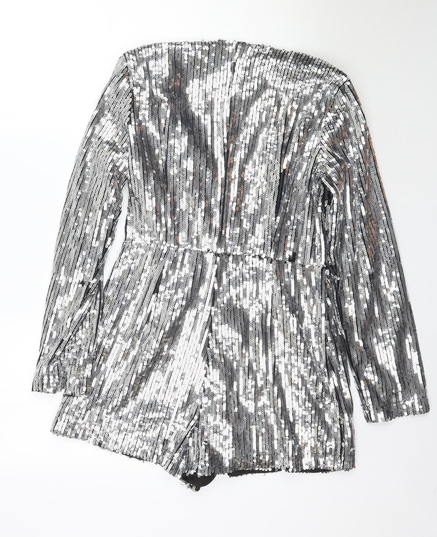 Boohoo Womens Silver   Playsuit One-Piece Size 12 L3 in