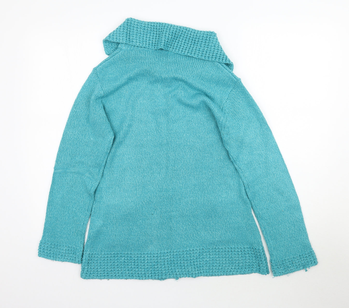 Damart Womens Blue  Knit Cardigan Jumper Size S