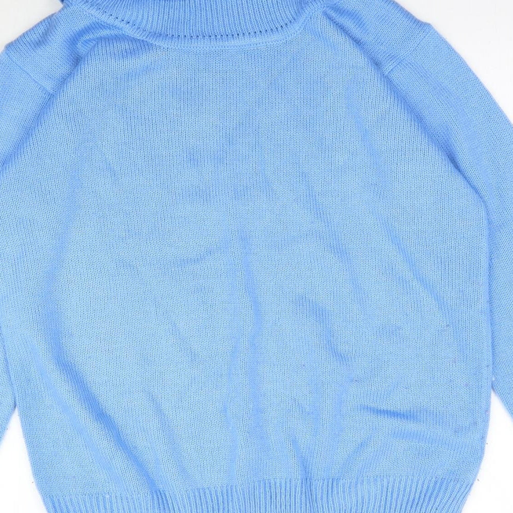 Damart Womens Blue  Knit Pullover Jumper Size S