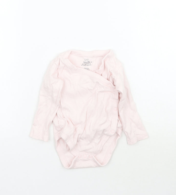 F&F Girls Pink   Babygrow One-Piece Size 3-6 Months