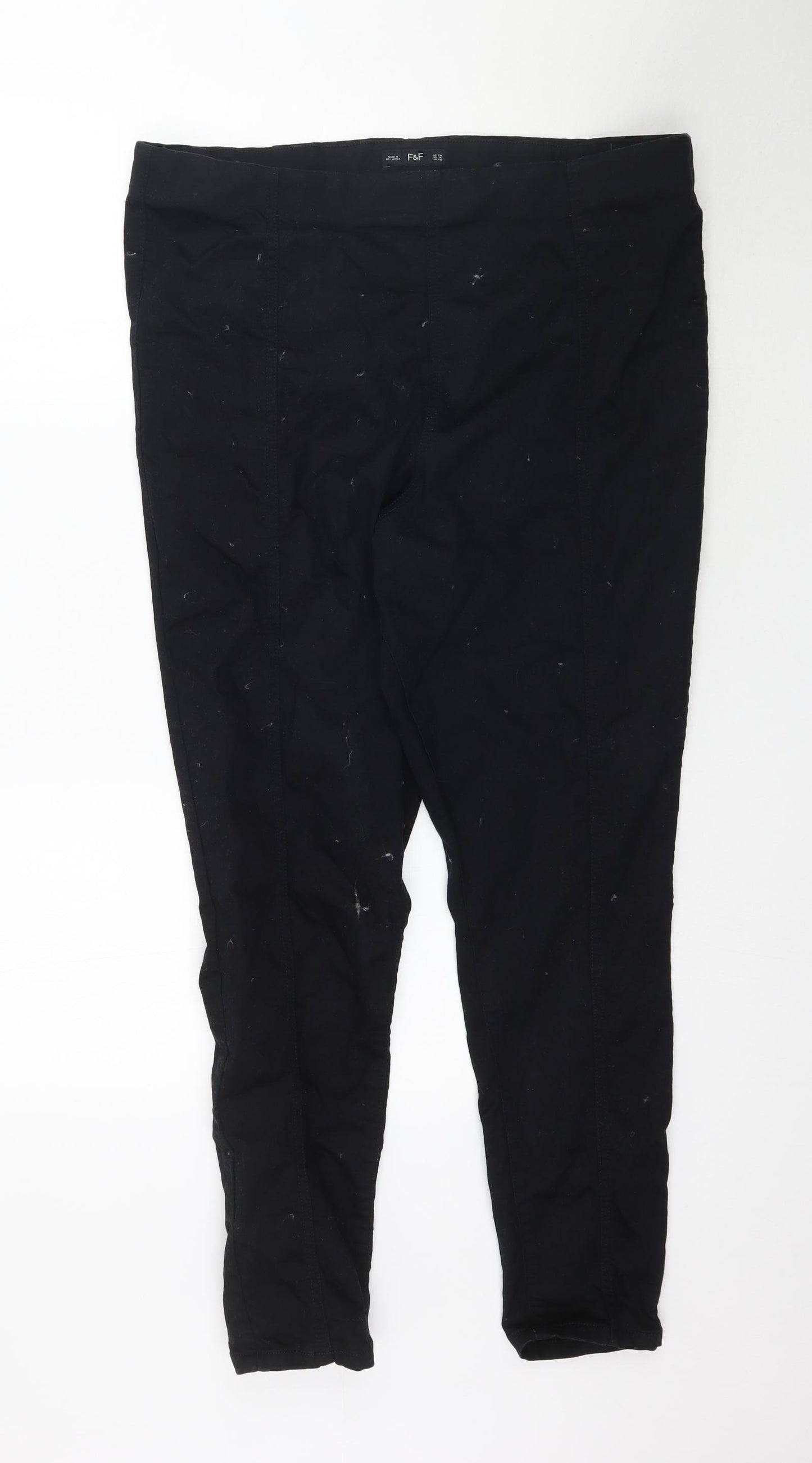 F&F Womens Black  Denim Jegging Jeans Size 20 L30 in