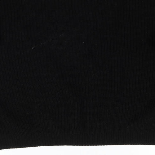 Boohoo Womens Black  Knit Pullover Jumper Size 20