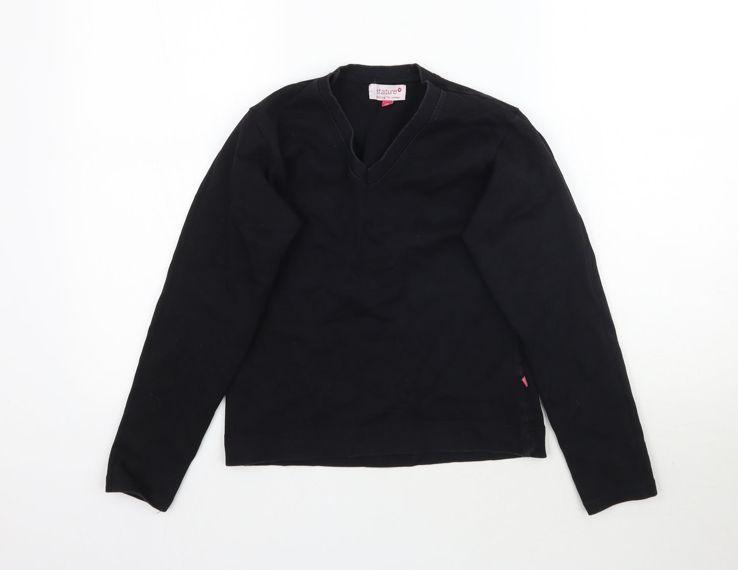 Stature Womens Black   Pullover Sweatshirt Size 10