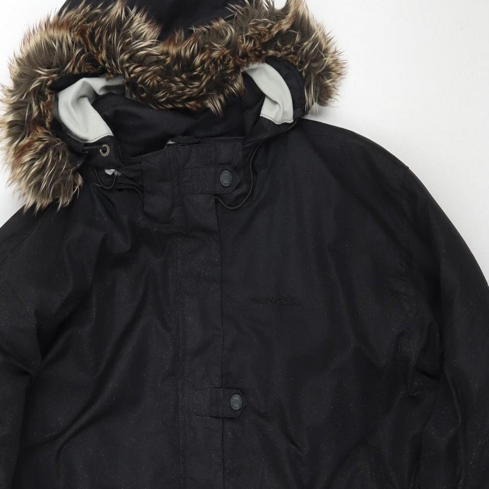Trespass Womens Black   Parka Coat Size XL