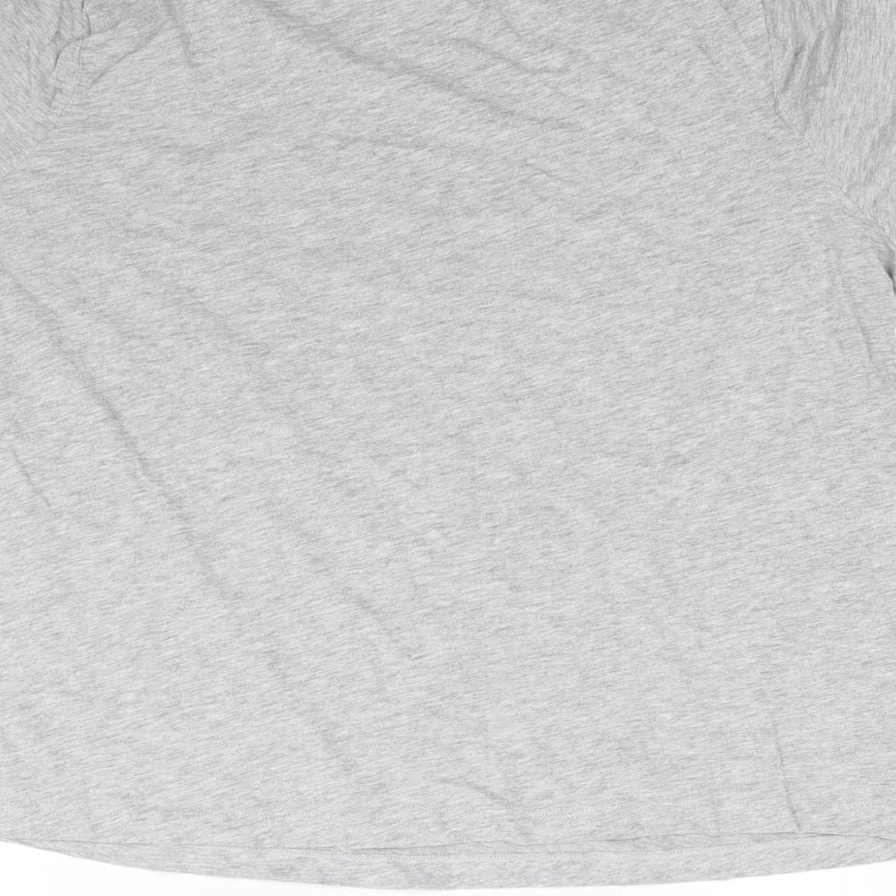 TU Womens Grey   Basic T-Shirt Size 2  - Here comes the fun