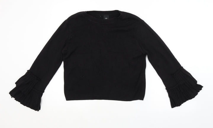 River Island Womens Black Pullover Jumper Size 10