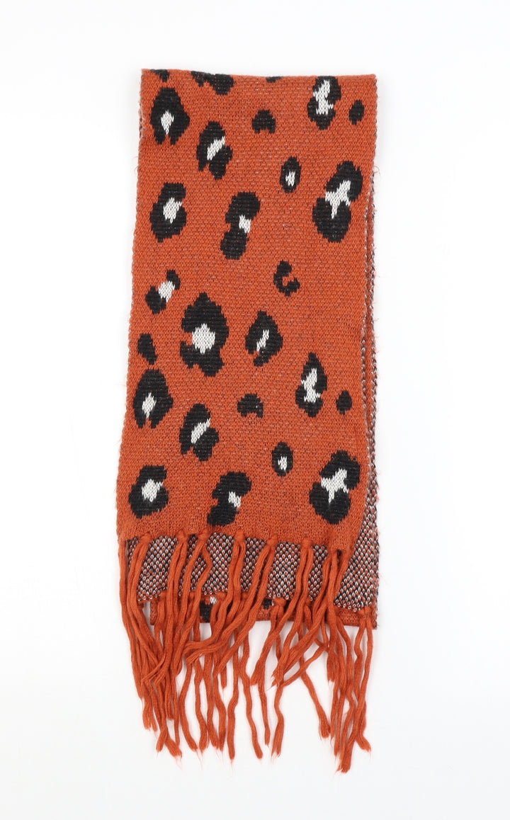 Preworn Womens Red Animal Print   Scarf