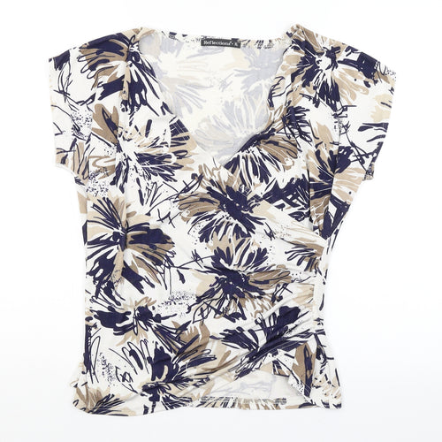 Reflections Womens Multicoloured Floral  Basic Blouse Size XL