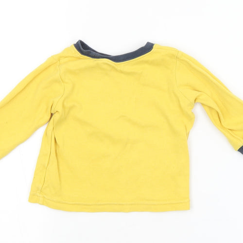 George Baby Yellow   Basic T-Shirt Size 6-9 Months  - BATMAN