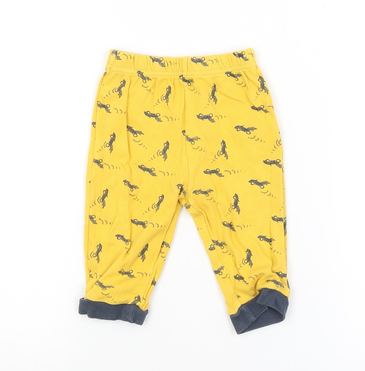 George Baby Yellow Solid   Pyjama Pants Size 6-9 Months