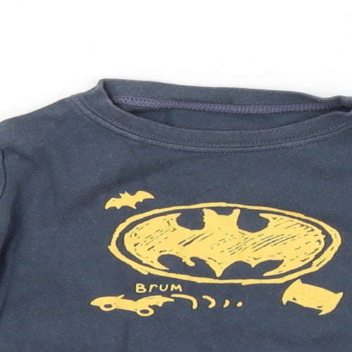 George Baby Blue   Basic T-Shirt Size 6-9 Months  - BATMAN