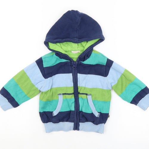 Blue Zoo Baby Blue Striped  Basic Jacket Jacket Size 9-12 Months